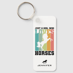 Llavero Just a girl who loves Horses   Horse Girl