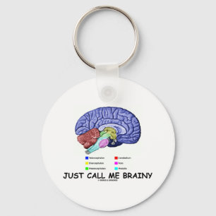 Llavero Just Call Me Brainy (Anatomical Brain Attitude)