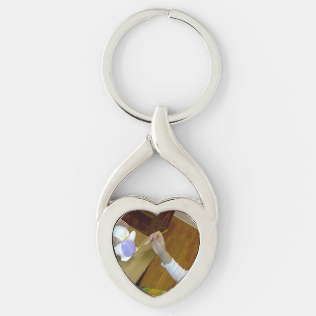 Llavero Just for You Heart Keychain de by RoseWrites (Anverso)