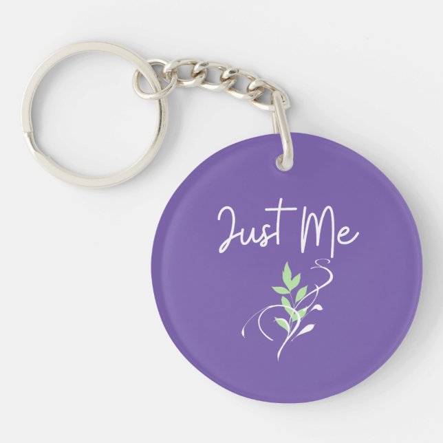 Llavero Just me Acrylon Keychain (Frente)