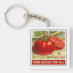 Llavero Justicia Alimentaria - Tomates de cosecha y Jardín