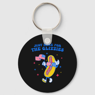 Llavero Justo Aquí Para Los Glizzies Graciosos 4 De Julio 