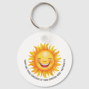 Llavero JW 2026 Year Text Matthew 5:3 Sunshine Keychain