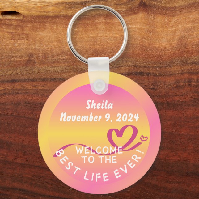 Llavero JW Baptism Gire Keychain Keepsake Mejor Vida (Anverso)