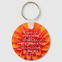 JW Keychain -Regocijarse por los romanos persevera
