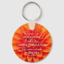 JW Keychain -Regocijarse por los romanos persevera