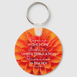 Llavero JW Keychain -Regocijarse por los romanos persevera