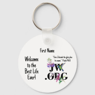 Llavero JW Personalizado Baptism Gire Keychain para ella