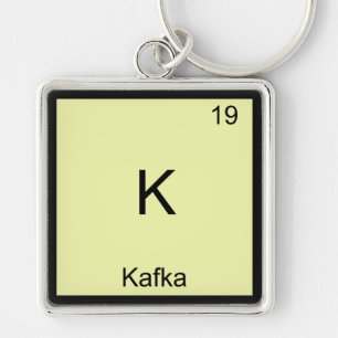 Llavero K - Kafka Funny Chemistry Element Symbol T-Shirt