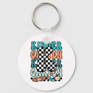 Llavero K Kindergarten Teacher Checkered Back To School Ki