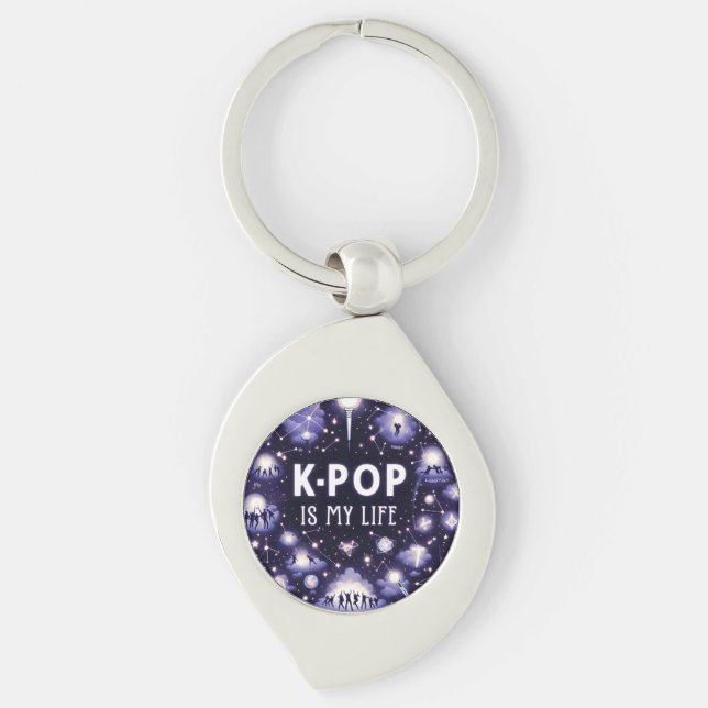 Llavero K-Pop es Mi Vida Escrito en las Estrellas (Anverso)