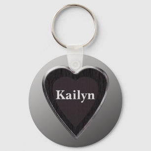 Llavero Kailyn Personalized Heart Keychain por 369MyName