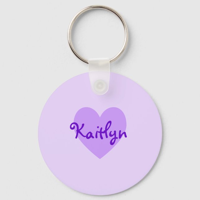 Llavero Kaitlyn en morado (Anverso)
