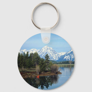 Llavero Kajak rojo, parque nacional magnífico de Teton,