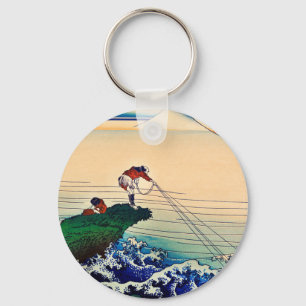 Llavero Kajikazawa, provincia de Kai, por Katsushika Hokus