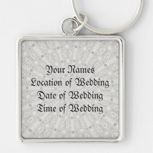 Llavero Kaleidoscope (Sus Palabras Aquí), Boda De Raza Bl