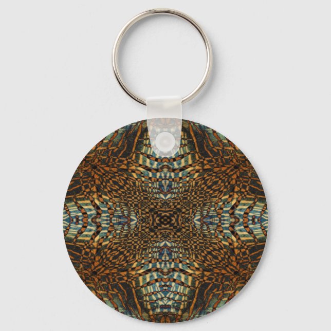 Llavero Kaleidoscope tiger fur pattern (Anverso)