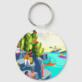 Llavero Kaleidoscopio de la belleza de la naturaleza en la