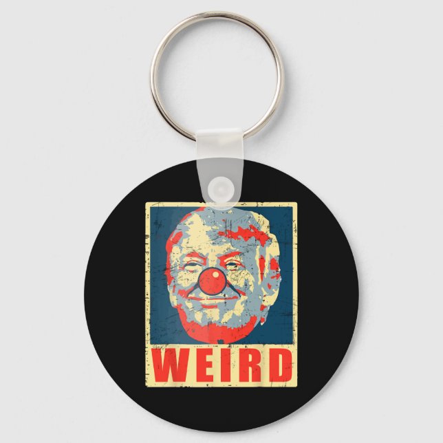 Llavero Kamala contra Trump Retro ventilado de payaso Trum (Anverso)