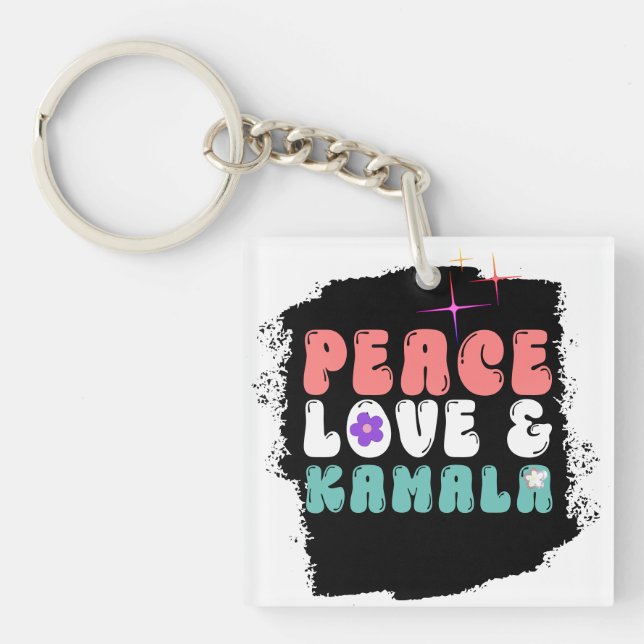 Llavero Kamala Harris 2024 para el presidente Groovy (Frente)