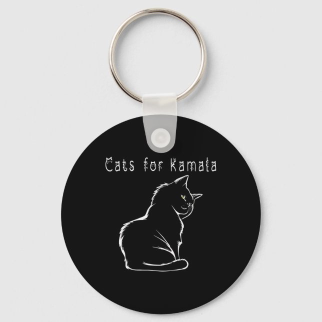 Llavero Kamala Harris Cat Funny (Anverso)