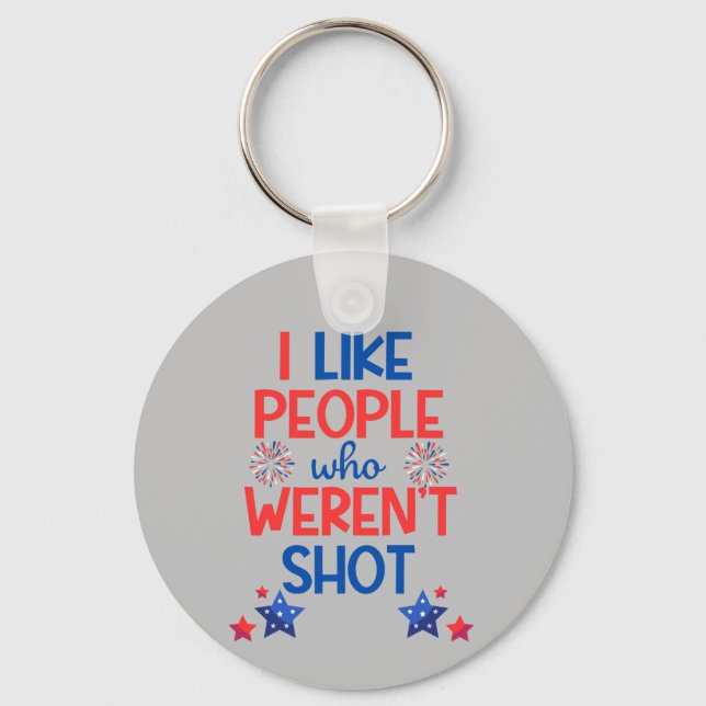 Llavero Kamala Harris electoral gracioso anti Trump rojo y (Anverso)