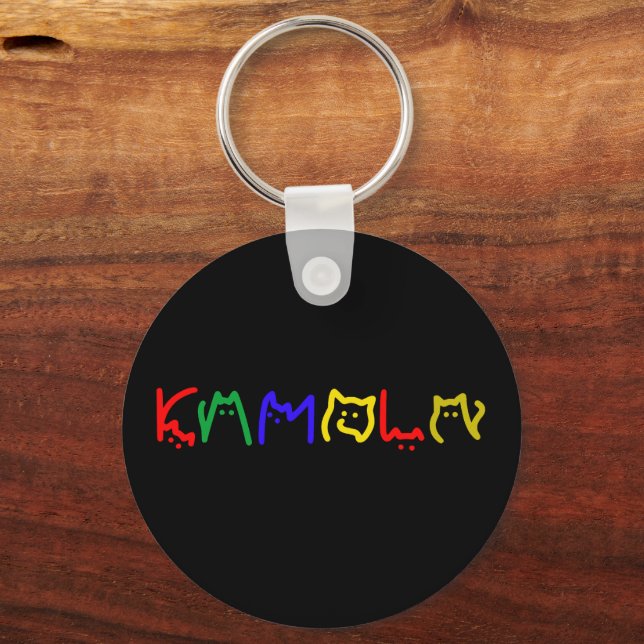 Llavero Kamala Harris - Grabación de gatos (Anverso)