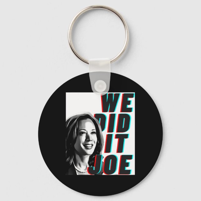 Llavero Kamala Harris hicimos diseño moderno Joe (Anverso)