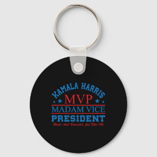 Llavero Kamala Harris Mvp Señora Vicepresidenta Black Y E