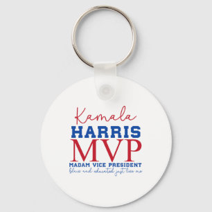Llavero Kamala Harris Mvp Señora Vicepresidenta Black Y E