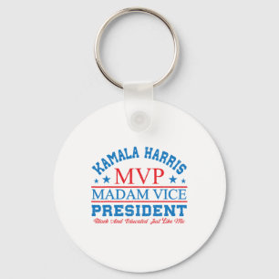 Llavero Kamala Harris Mvp Señora Vicepresidenta Black Y E
