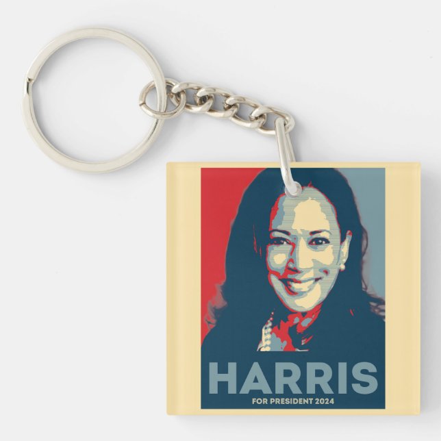 Llavero Kamala Harris Por La Presidencia 2024 - Esperanza (Frente)