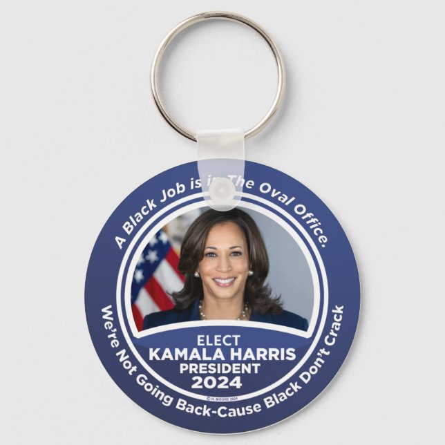 Llavero Kamala Harris por la presidencia en 2024 (Anverso)