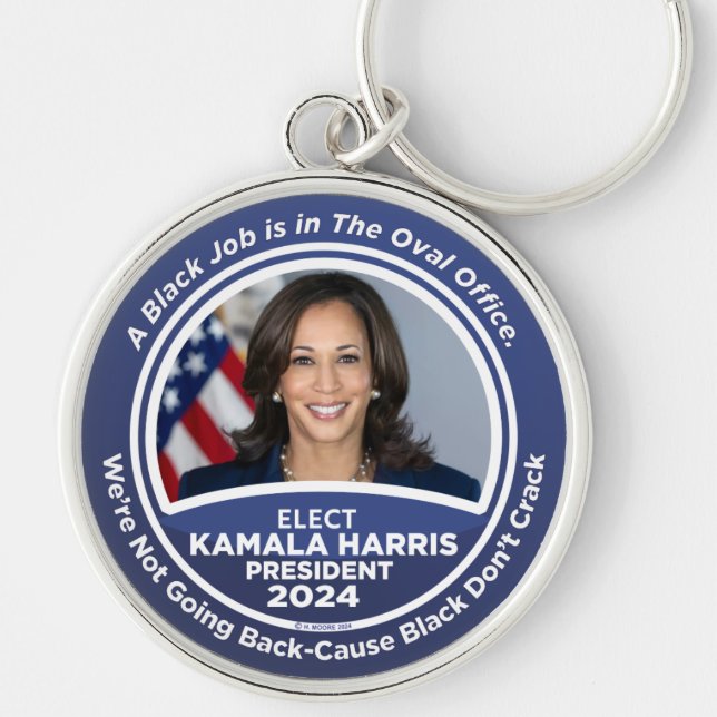Llavero Kamala Harris por la presidencia en 2024 (Frente)