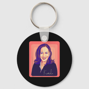 Llavero Kamala Harris Señora Presidenta del retrato de art