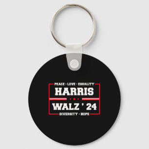 Llavero Kamala Harris Tim Walz 2024 Peace Lgbt Harris Walz