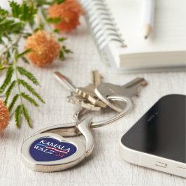 Llavero Kamala Harris Walz 2024 Obviamente Azul