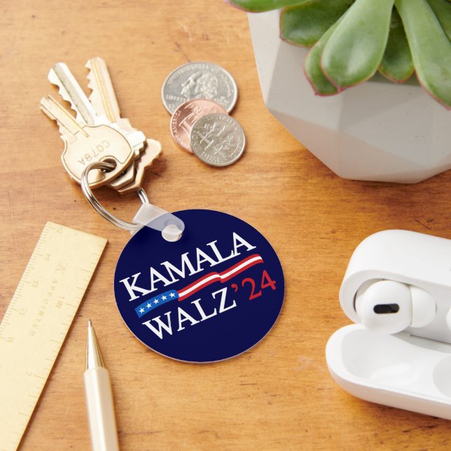 Llavero Kamala Harris Walz 2024 Obviamente Azul (Escritorio )