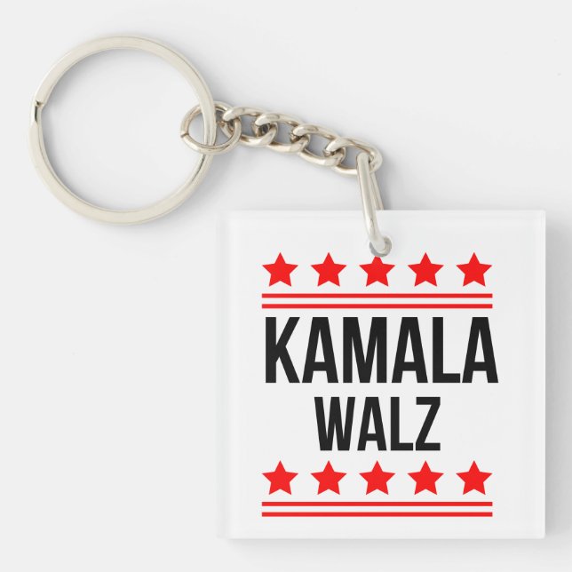 Llavero Kamala Harris Y Tim Walz 2024 (Frente)