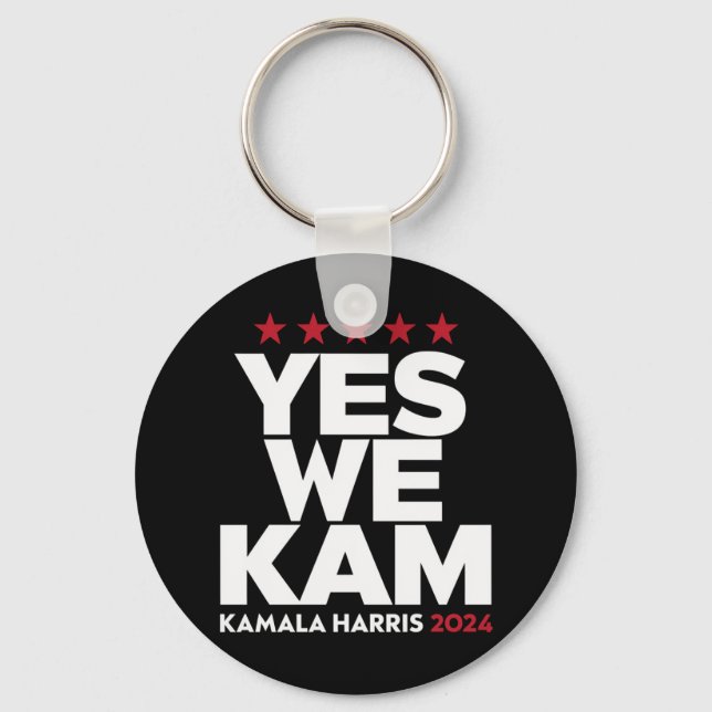 Llavero Kamala Harris Yes We Kam for US President 2024 (Anverso)