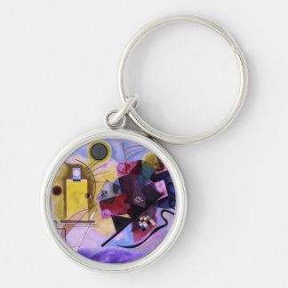 Llavero Kandinsky, amarillo-rojo-azul.