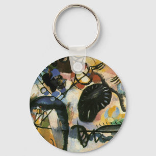 Llavero Kandinsky Black Spot Abstract Artwork