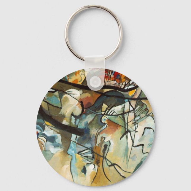 Llavero Kandinsky Composition V Pintura abstracta (Anverso)