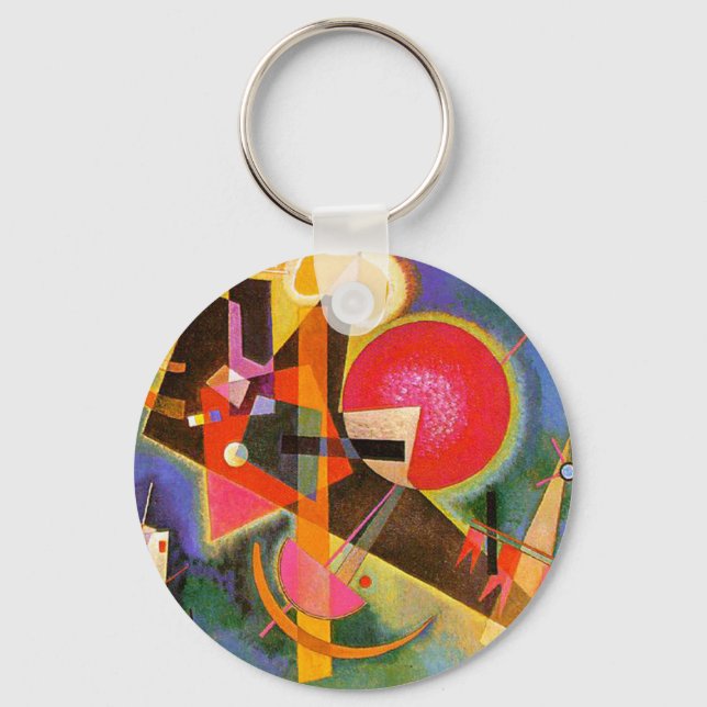 Llavero Kandinsky En Cadena De Claves Azules (Anverso)