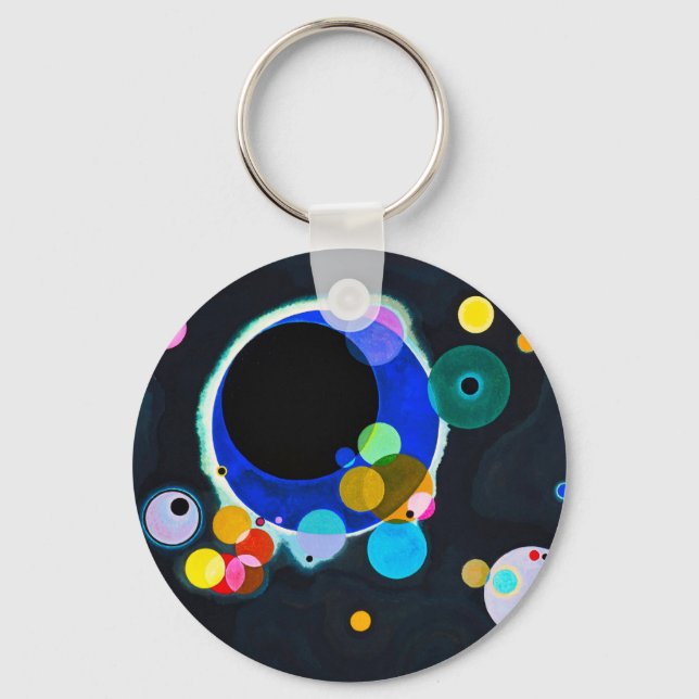 Llavero Kandinsky Varias Cadenas De Círculos (Anverso)