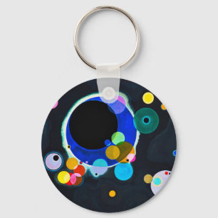 Llavero Kandinsky varias cadenas de llaves de círculo