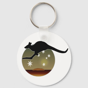Llavero Kangaroo Aussie Icon Key Ring