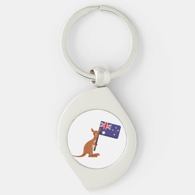 Llavero kangaroo australia flag (Anverso)