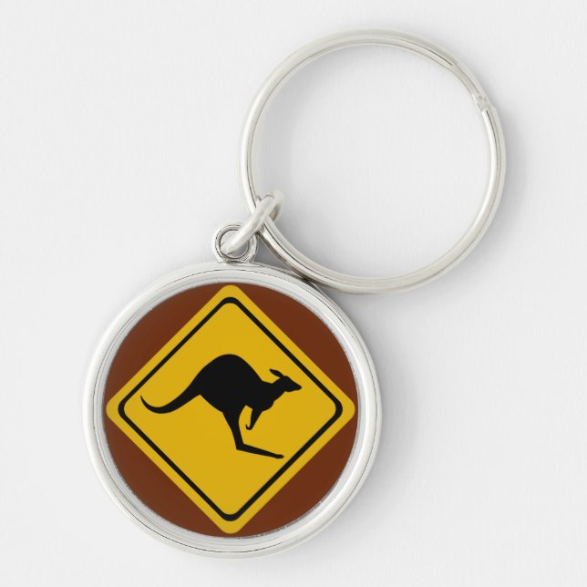 Llavero kangaroo road sign (Frente)