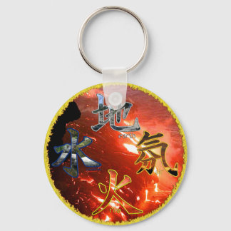 Llavero Kanji: Cuatro elementos - Keychain